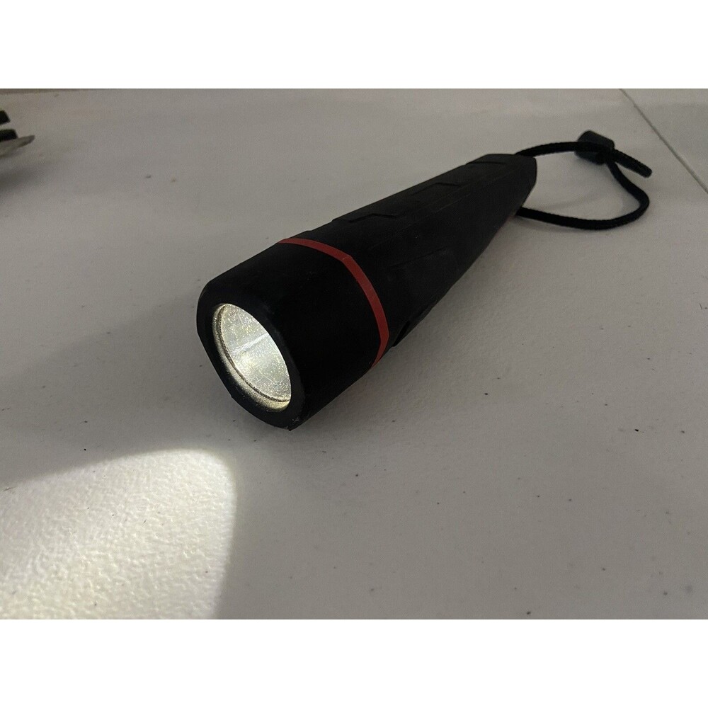 Hyper Tough 150 Lumen Rubber LED Black Flashlight